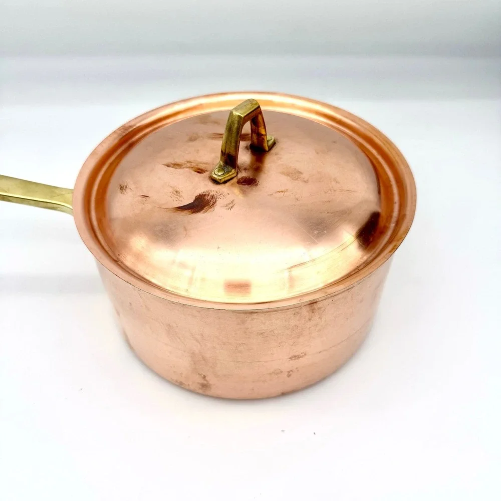 Paul Revere 1976 Limited Edition Copper Saucepan Pot With Lid Brass